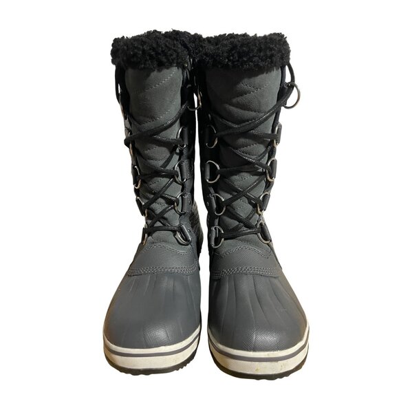 Sorel Womens  Tofino II WinterWaterproof Snow Boots Gray Houndstooth Size 8.5 - Picture 2 of 12